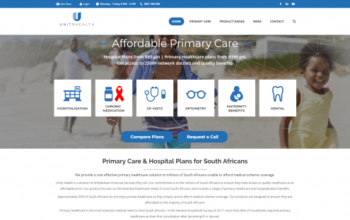 Unity Health Website design
