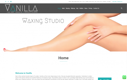 Digital Brand Agency Website design and web development Randburg JHB Vanilla Nails online marketing business